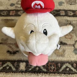Rare 2007 Sanei Super Mario Galaxy Mario Boo Plush 
