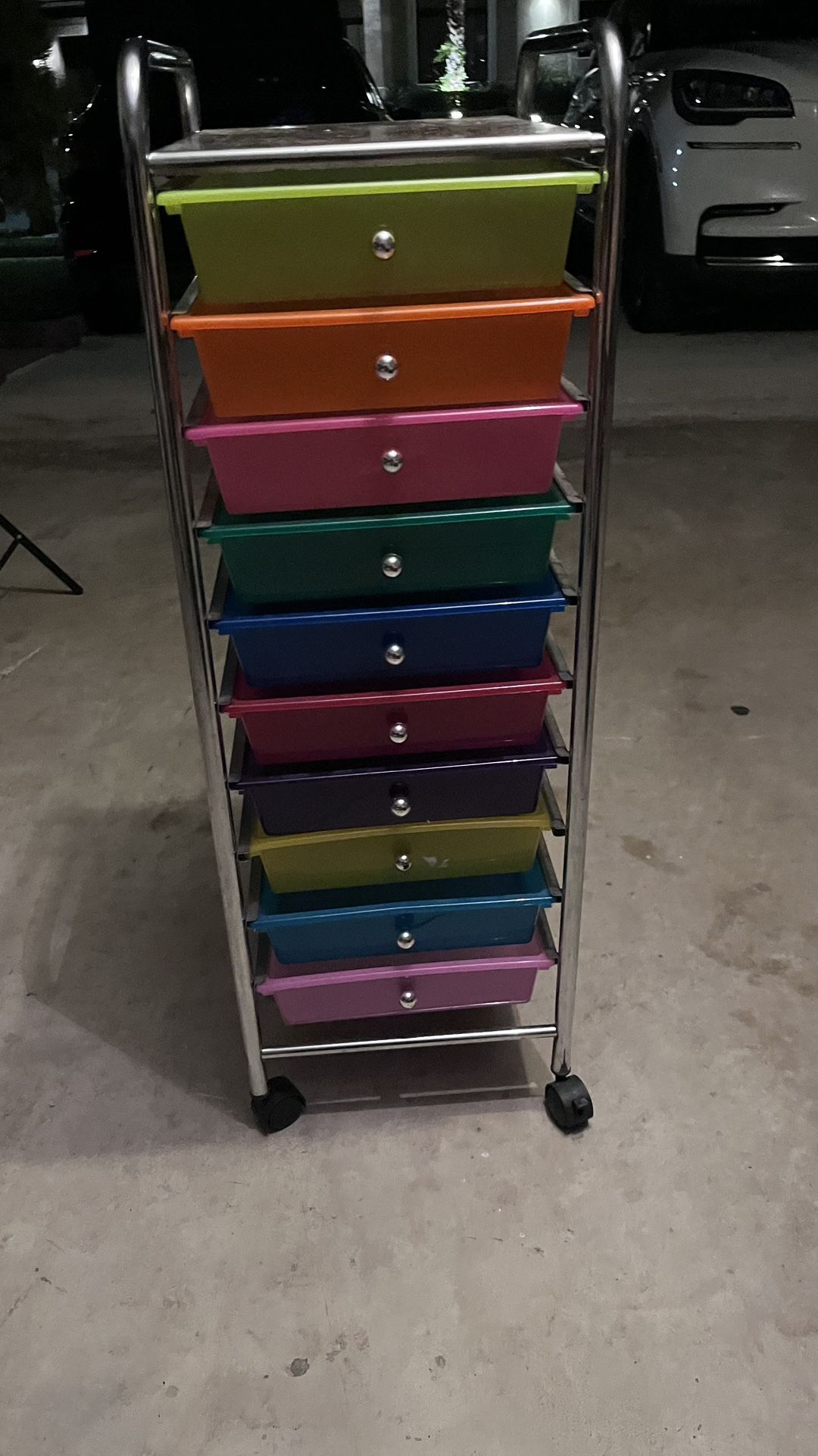 Colorful Storage Drawer Cart