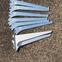 8 Miscellaneous 12” Metal Shelving Brackets