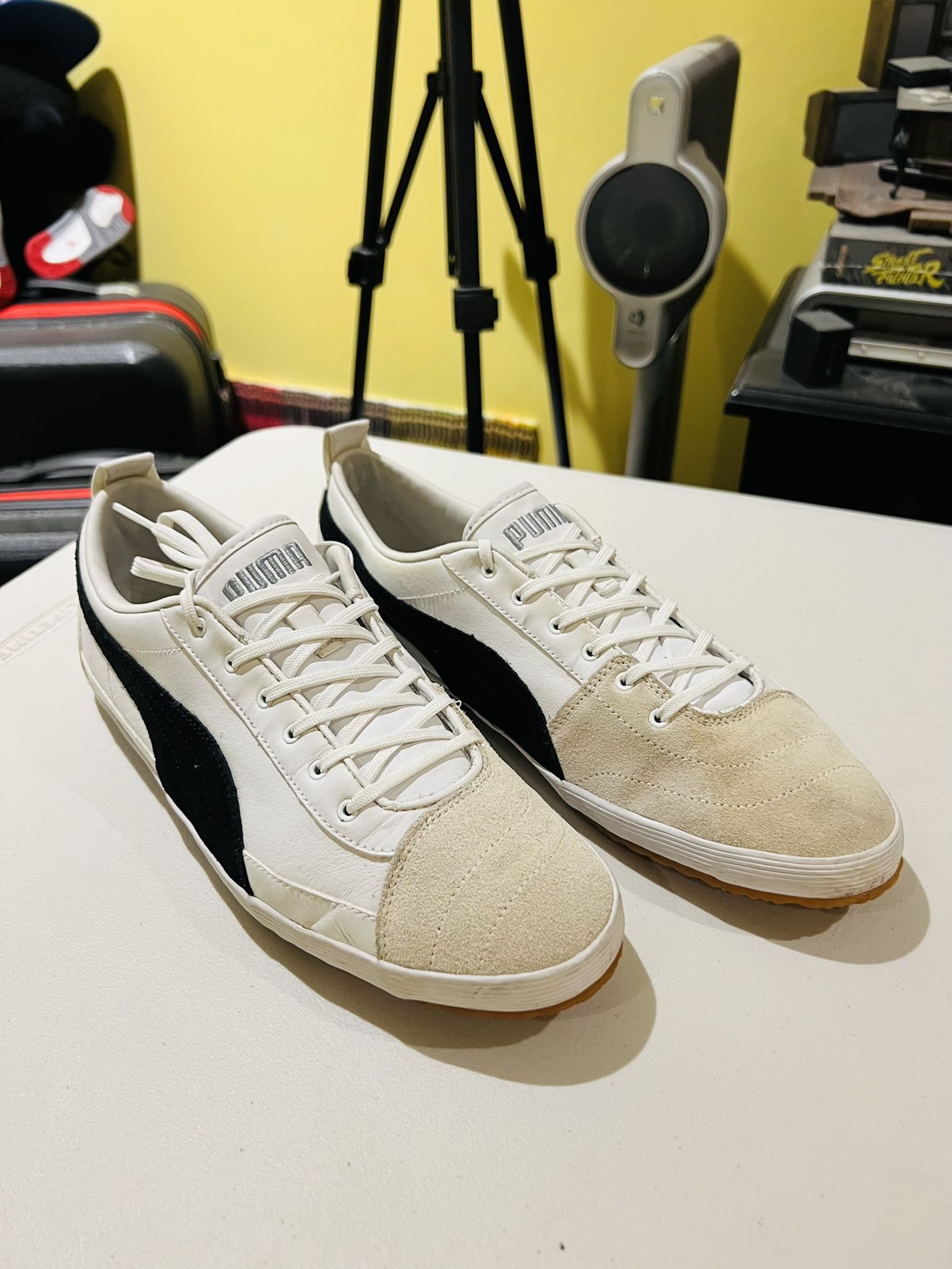 Vintage Puma Serve Pro L/S White-Black-Vaporous 354761 001 *RARE* Sz 11.5 Used