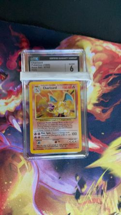 Graded 6 CGC 1999 Charizard Pokemon card