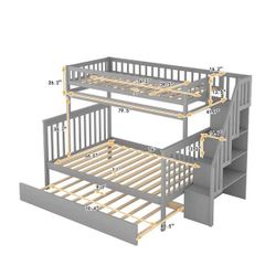 Twin over full bunk bed