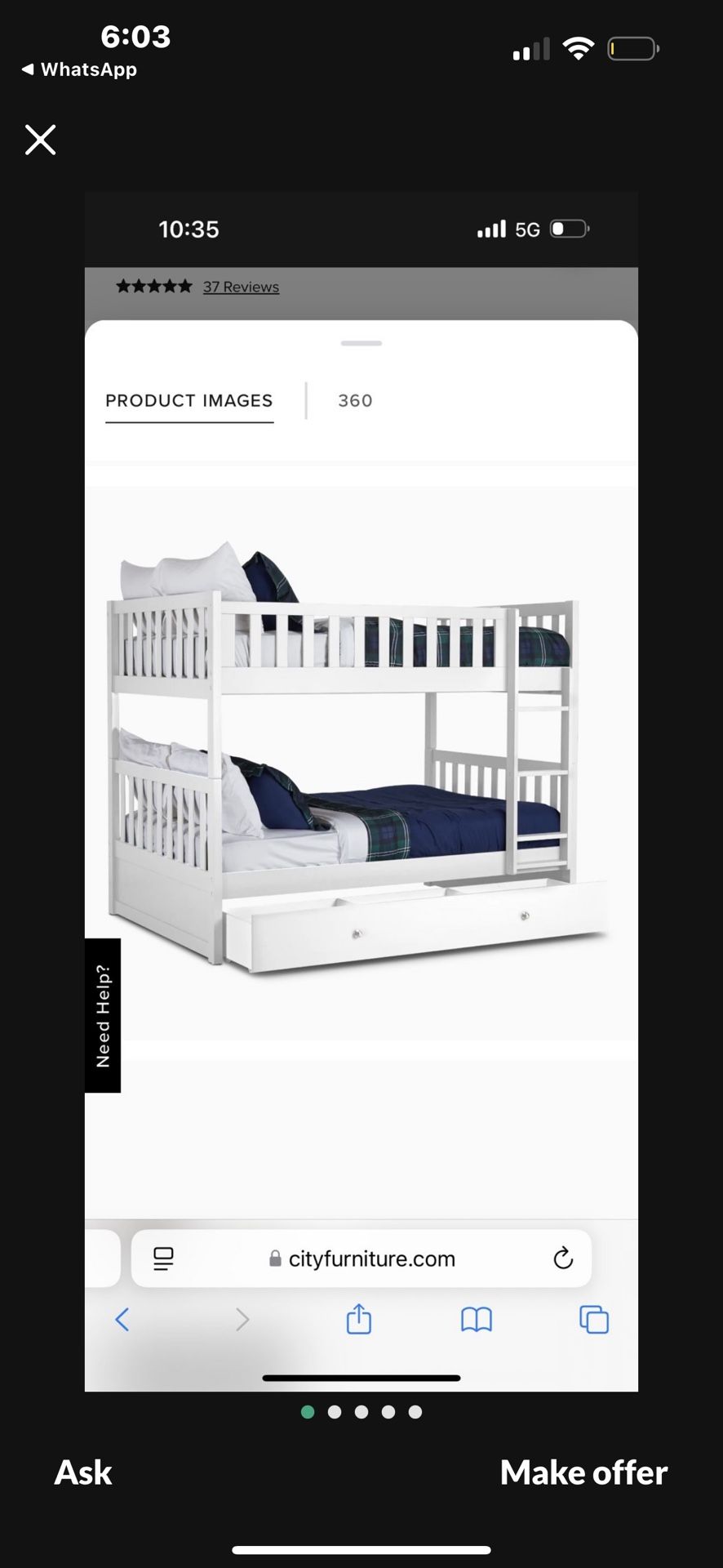 City Furniture Bunk Beds