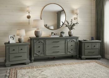 3-Piece Bedroom Set - Dresser and Two Nightstands- delivery available