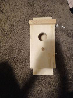 Homemade birdhouse