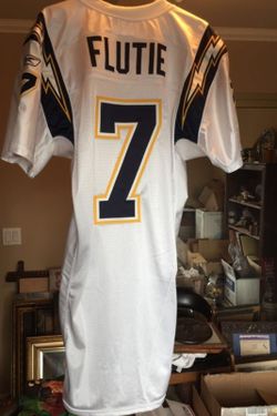 RARE! DOUG FLUTE GAME WORN Chargers Jersey w/COA!