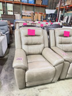 Leather Power Reclining Rocking Chair from Costco