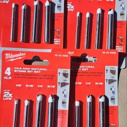 Milwaukee
Carbide Natural Stone Drill Bit Set (4-Pack)