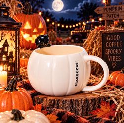 Sold out! STARBUCKS 2026 ☕️🎃🐈⬛Halloween Black Cat Collection🐈⬛🎃☕️ Mug