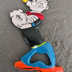 POPEYE THE SAILOR MAN CAST IRON BOTTLE OPENER 