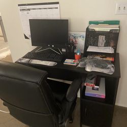 Computer And Desk
