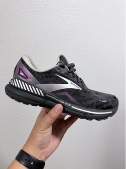 Brooks black and purple running shoes