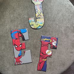 Marvel & DC Comic Metal Letters EJF