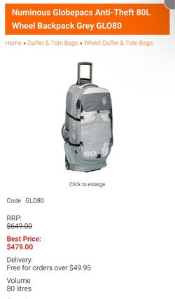 Numinous wheel duffle bag 80L