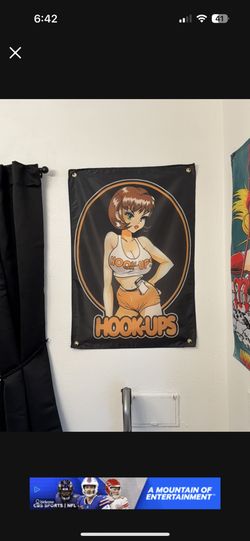 Hook Ups Wall Banner