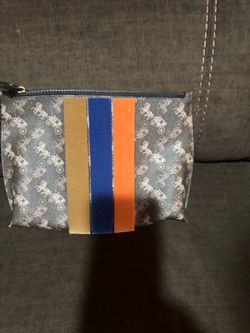 Printed Zip Pouch Cosmetic Bag