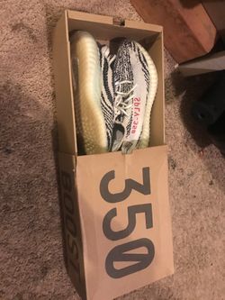 Zebra yeezys size 10