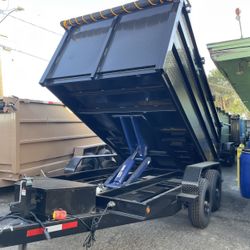 Scissor Lift Dump Trailer In Stock