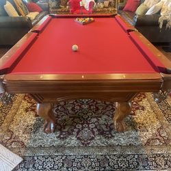 Impeccable Pool Table Regulation Size 8’ (DELIVERY AND PRO INSTALL INCLUDED)