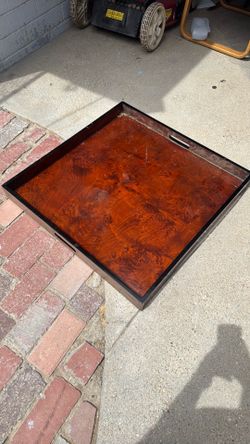 Wooden serving tray