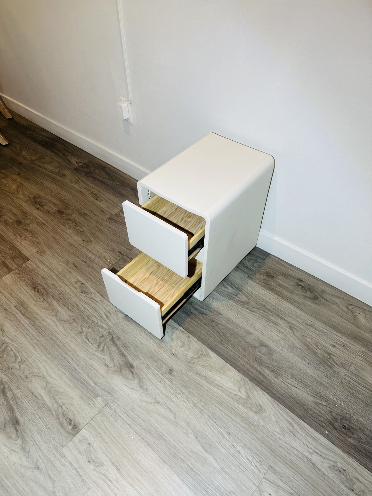  Faux Leather Nightstand, 