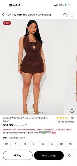 fashion nova set size m