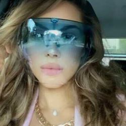 Bubble Face Shields With Glasses Frame