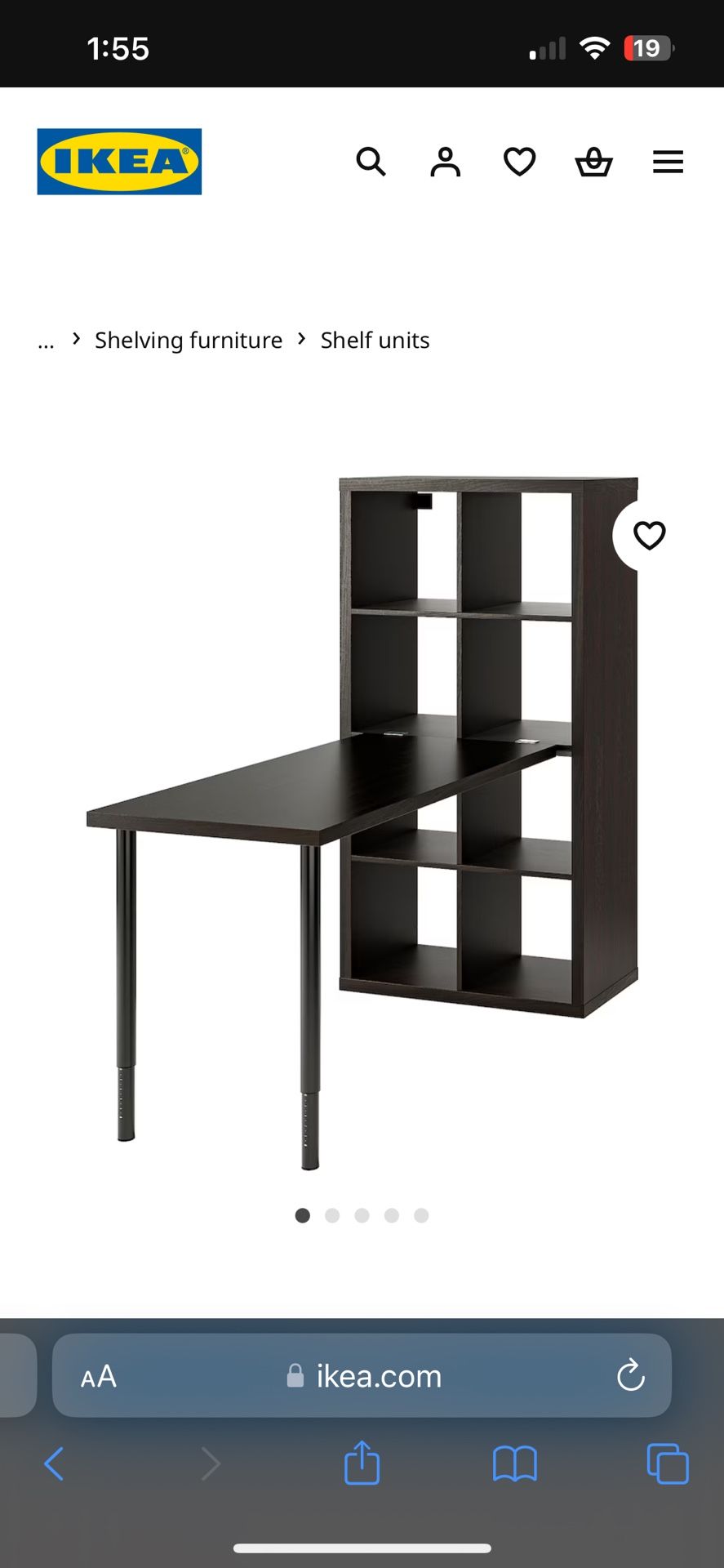 Desk With 2 Storage Cubbies