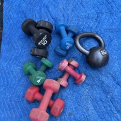 Dumbbells And Kettle Bell