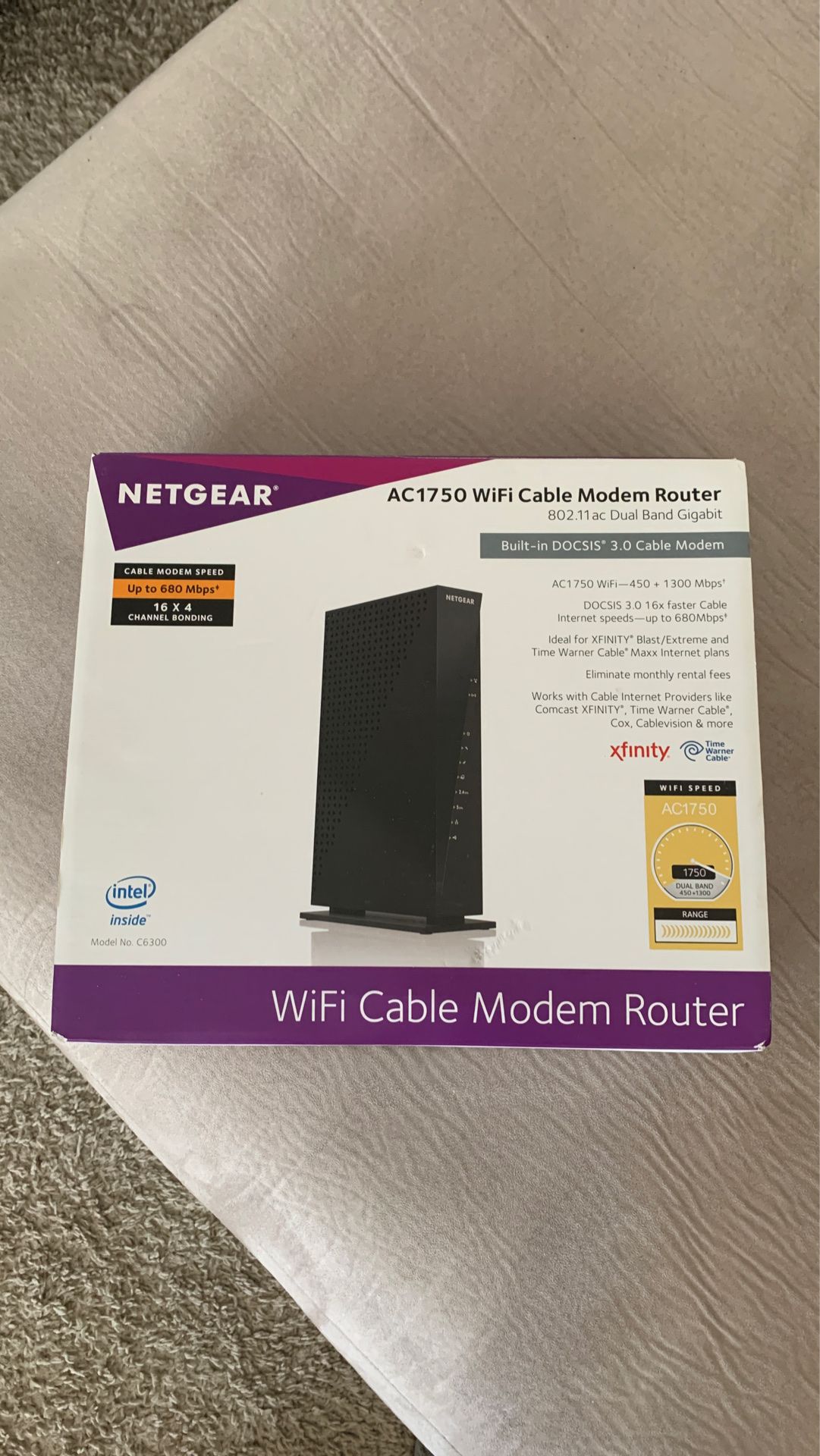 Ac1750 WiFi Cable Modem Router