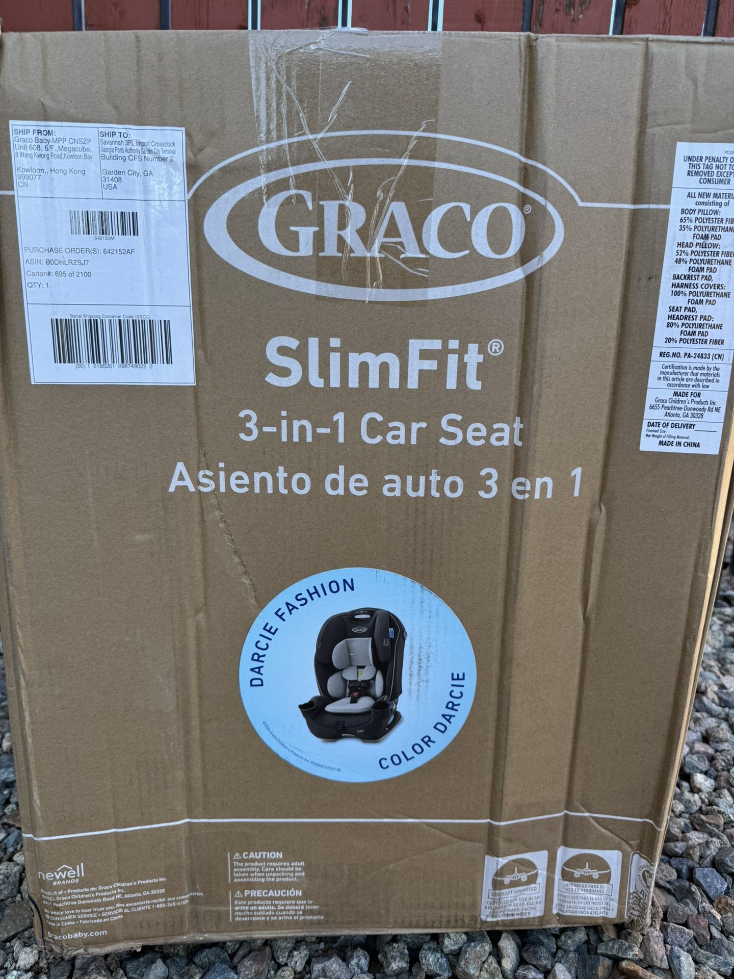 New! Graco Slimfit