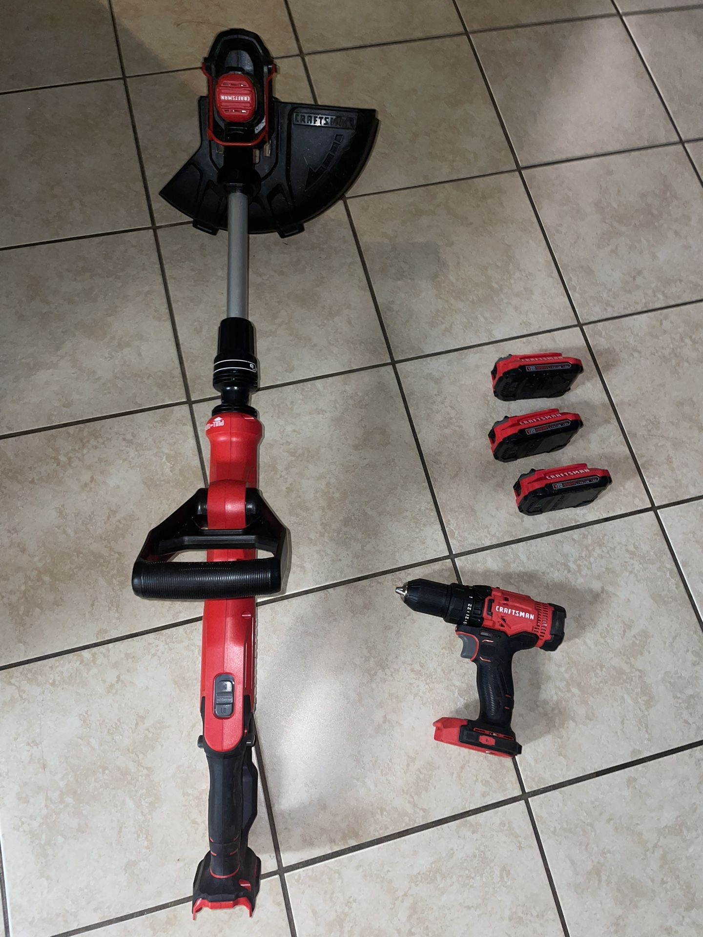 CRAFTSMAN  Drill Hammer And Weed Eater Set