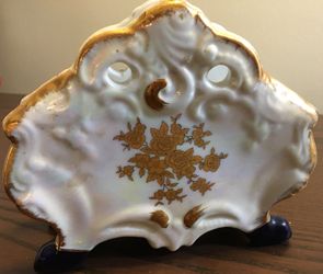 Napkin holder made czech republic glass, preowned