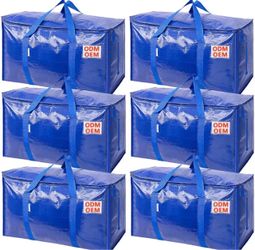 Heavy Duty Moving & Storage Bags – 4 Pack – XL Waterproof Zip Bags