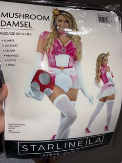 Starline LA Mushroom Damsel Costume Size S