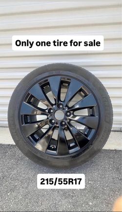 Honda Accord 2010 to 2017 (215/55R17) Only One Tire