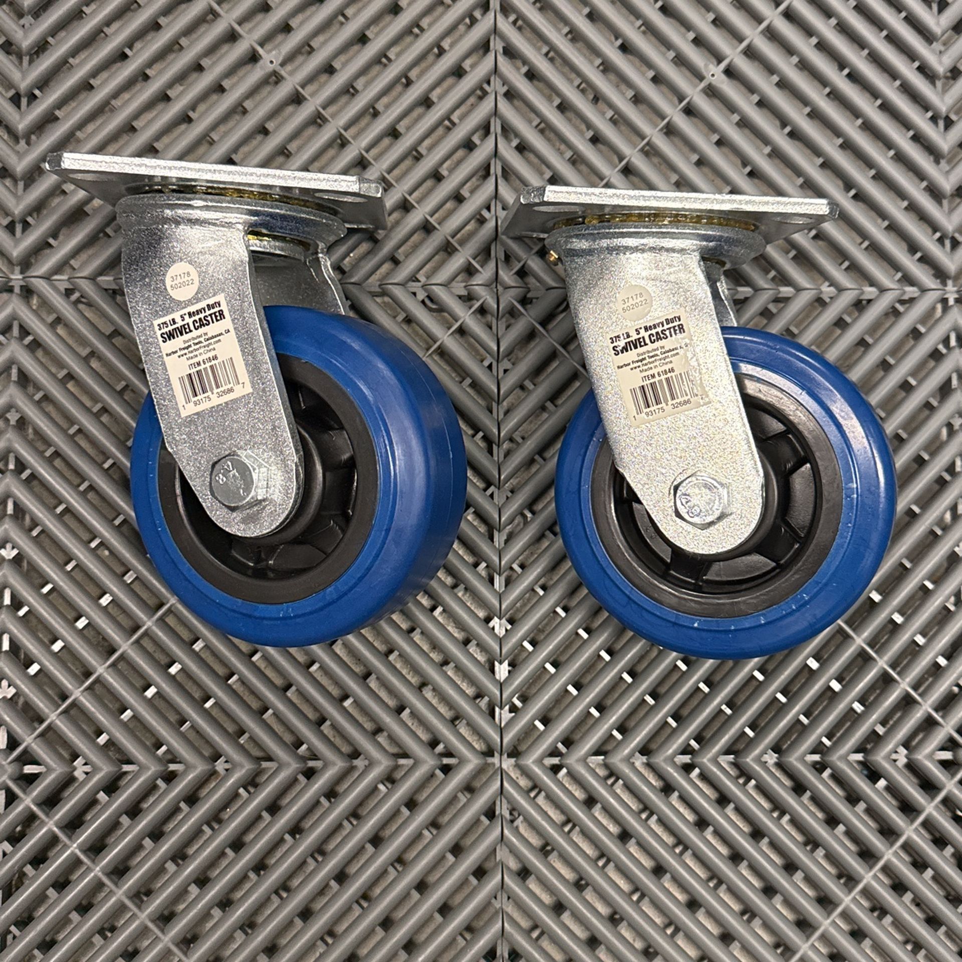 5 Inch Heavy Duty Swivel Casters (Pair)