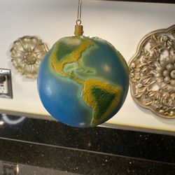 Peace on Earth Highly Detailed Hand-Painted Globe Ornament 15” Diameter by Possible Dreams