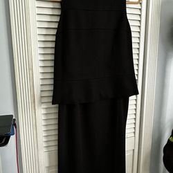 Evening Gown - Black 2 Piece 