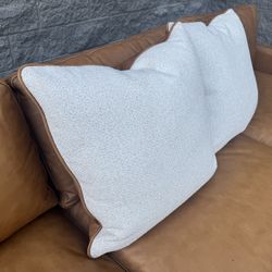 Leather cushions