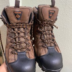 Wolverine  Hudson Steel Toe Work Leather Mens Boots Size 13
