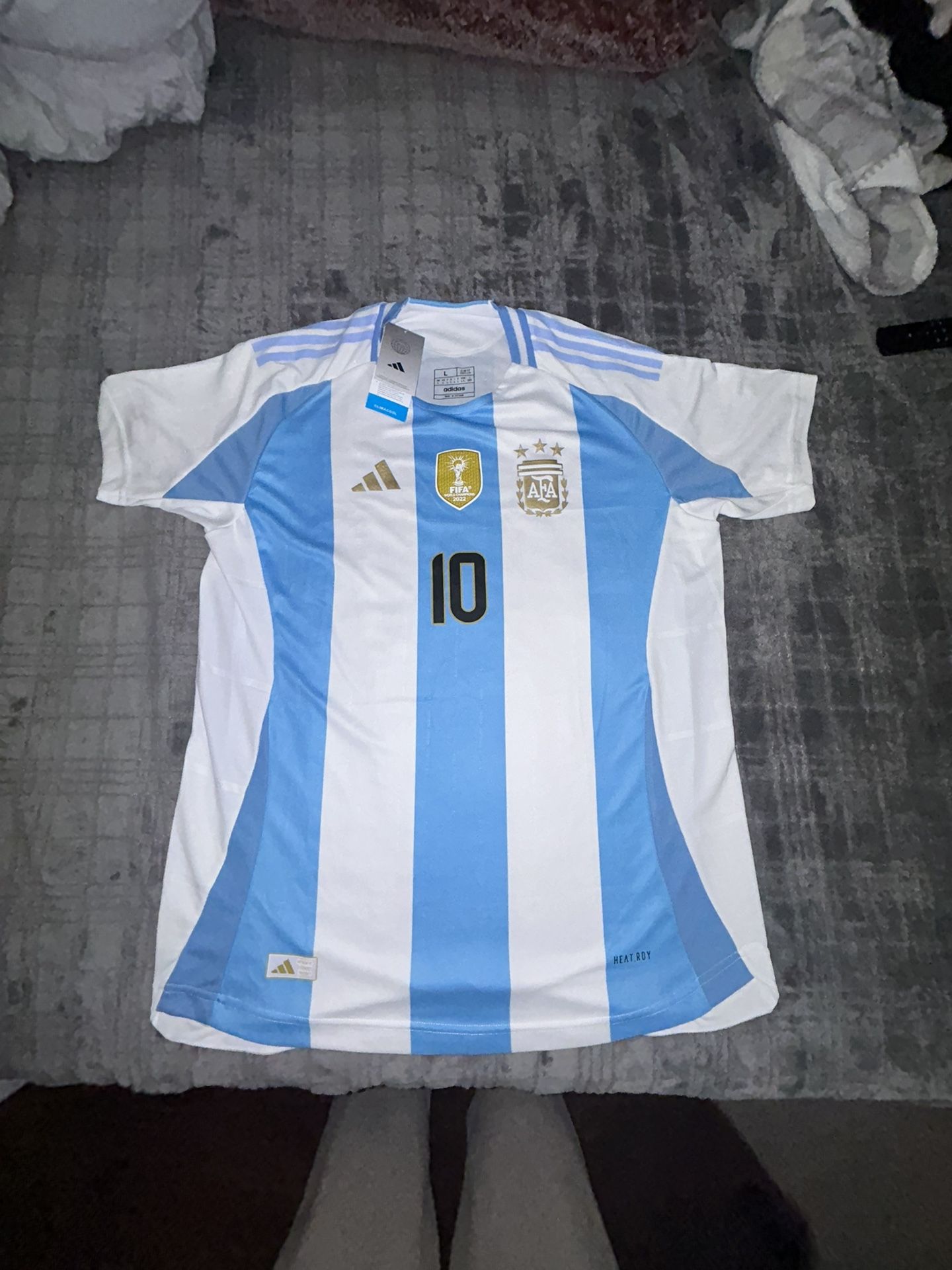 Adidas Argentina 2024 Home Jersey Messi #10 L (Slim Fit)