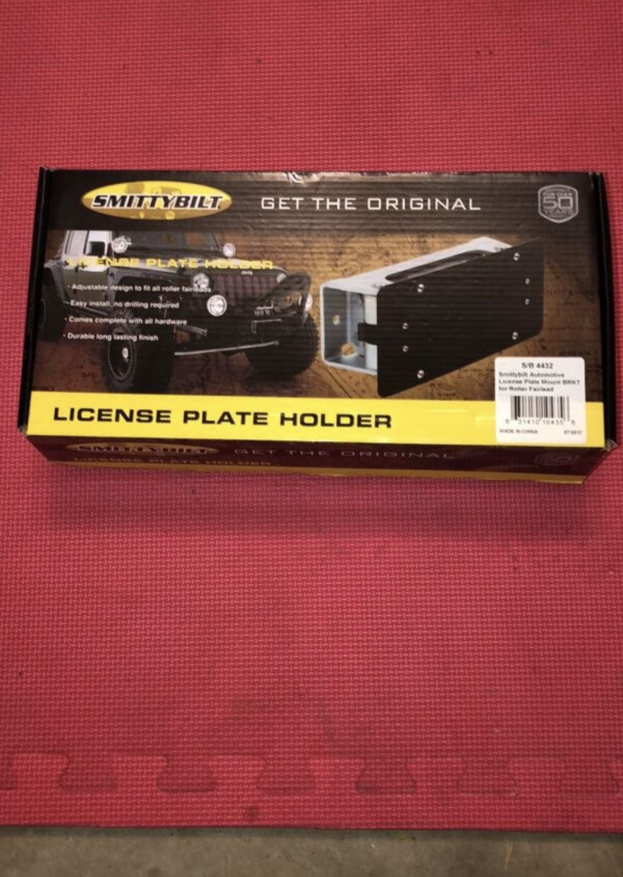 Smittybilt Jeep license plate holder