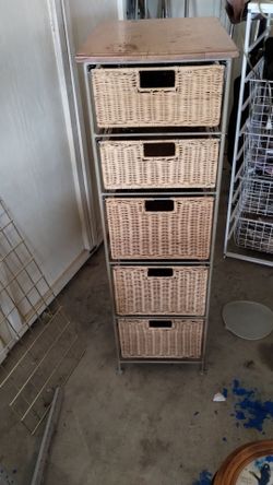 5 drawer wicker
