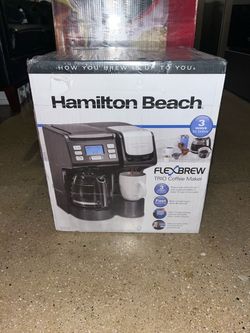 ☕ Hamilton Beach FlexBrew uTrio 2-Way Drip & Single Serve Coffee Maker