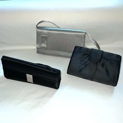 Three Y2K Satin Formal/Prom Clutches