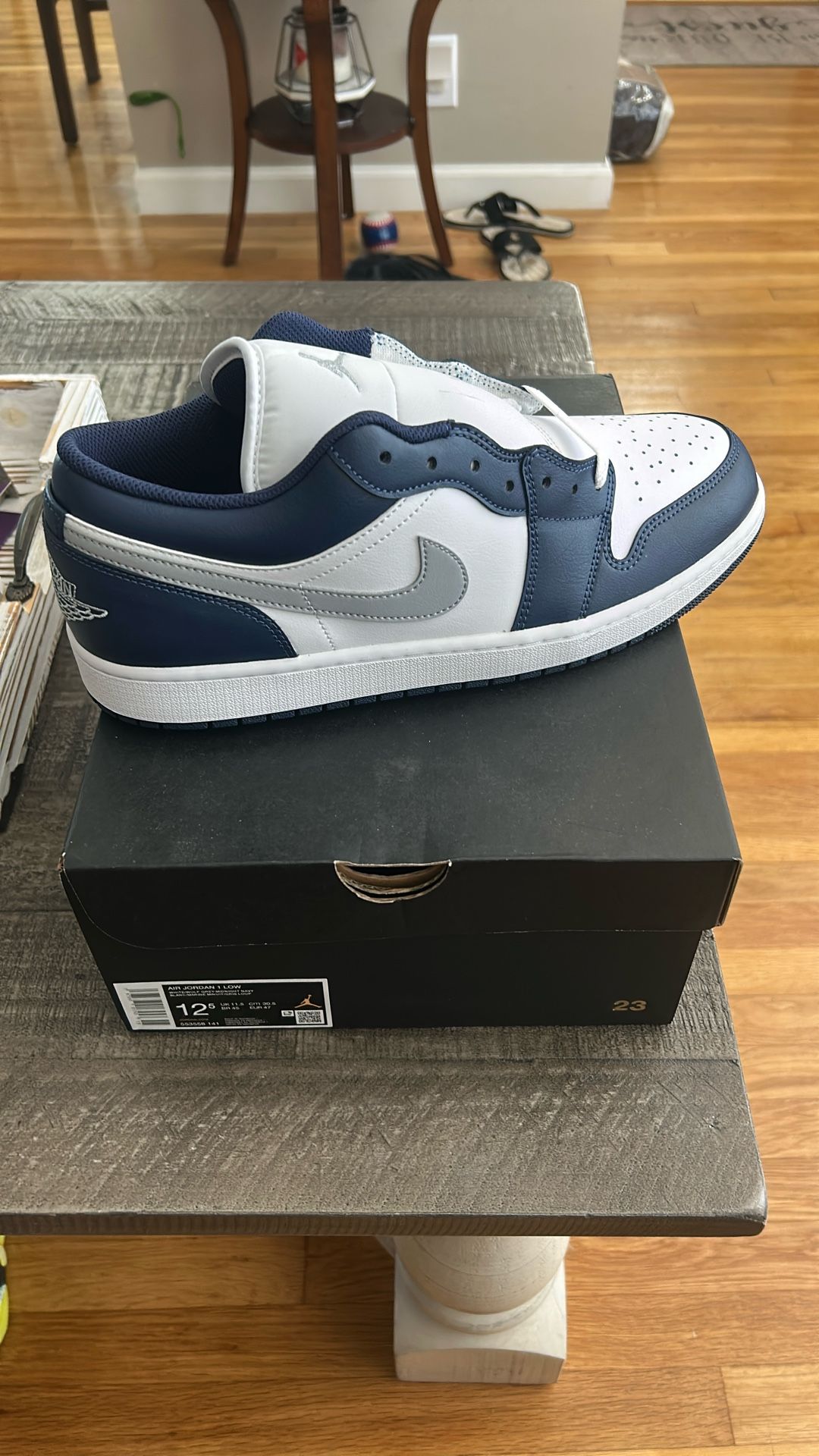 Air Jordan 1 Low White/midnight Navy