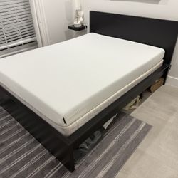 Queen Foam Mattress and bed frame