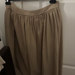 Mod Ref Classic A-Line Skirt in Tan