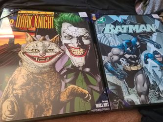 Batman and joker posters cash only